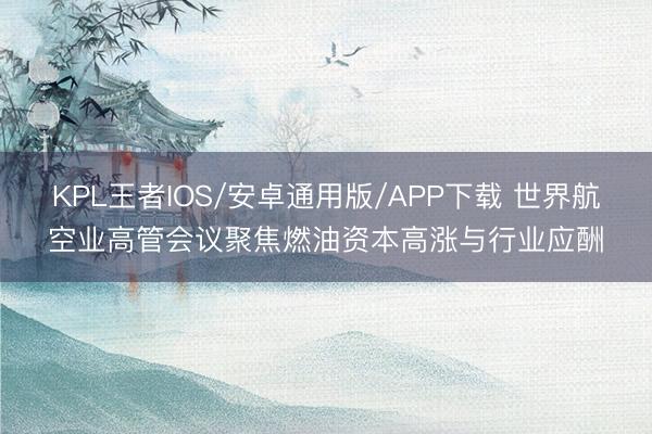 KPL王者IOS/安卓通用版/APP下载 世界航空业高管会议聚焦燃油资本高涨与行业应酬