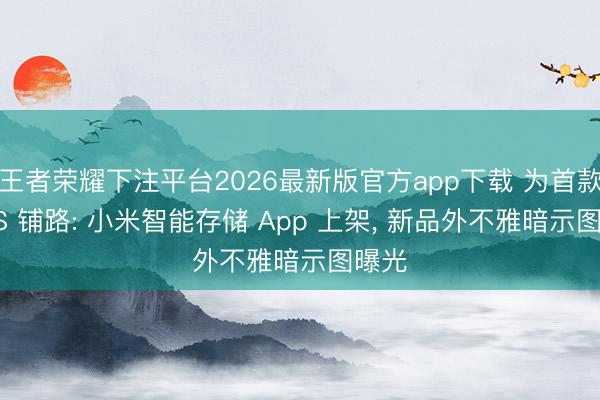 王者荣耀下注平台2026最新版官方app下载 为首款 NAS 铺路: 小米智能存储 App 上架, 新品外不雅暗示图曝光