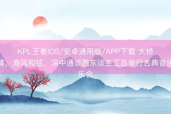 KPL王者IOS/安卓通用版/APP下载 大桥为幕，海风和弦，深中通谈西东谈主工岛举行古典音乐会